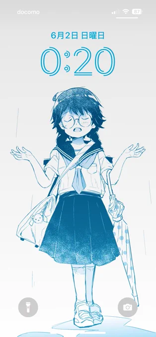 昨日の絵超気に入ったのでiPhoneの壁紙にした 
