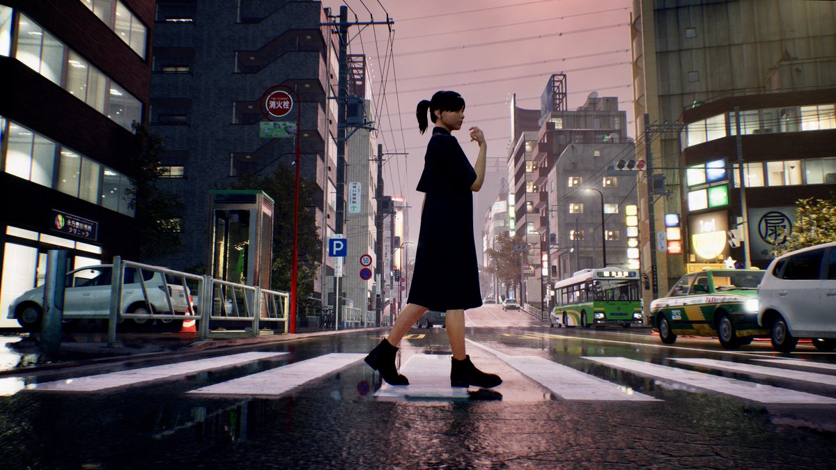 #PS5share   #GhostwireTokyo   
巨影都市は一旦お休みしてGhostwire: Tokyoをプレイしてました。

横断歩道を渡る絵梨佳さん