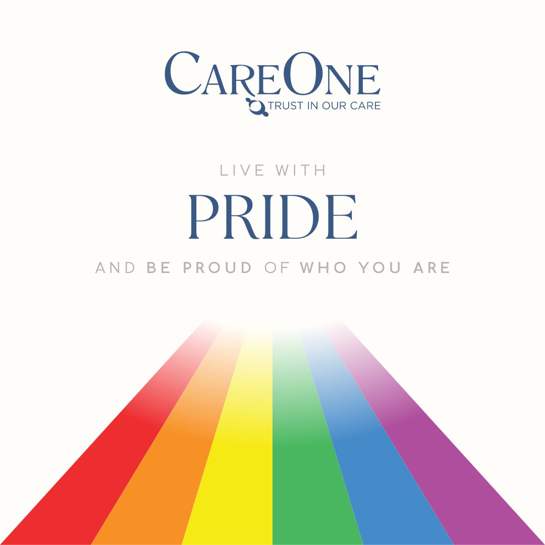 CareOneCares's tweet image. At CareOne, we are committed to providing #compassionate care for all! We believe that everyone deserves to #feelsafe, #respected, and #valued. Join us as we honor the vibrant identities and stories that make our communities so special. #HappyPrideMonth! ❤️