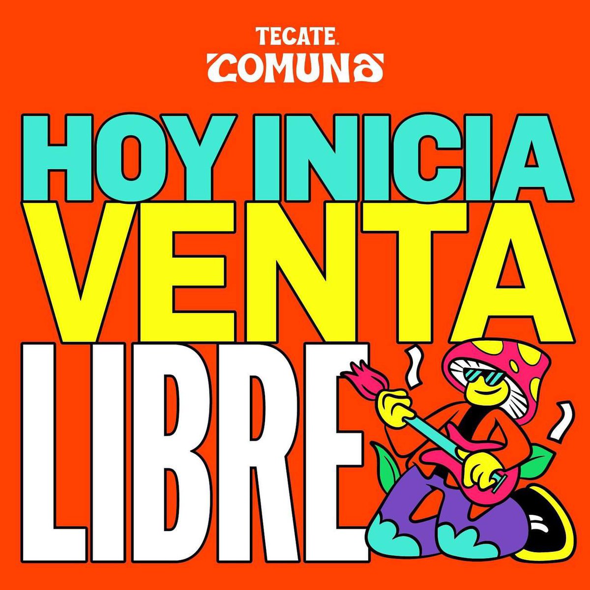 Millennial_pue's tweet image. ¡LLEGÓ EL DÍA! 💃🏻 Hoy inicia la venta libre de #TecateComuna 🎸

🌻 Boletos a través de Eticket
