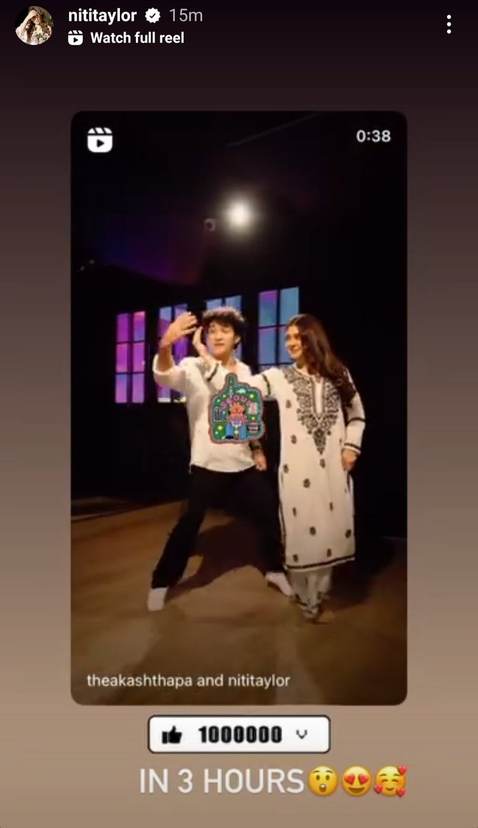 Sandy811_'s tweet photo. 1 million views in just 3 hours🥺 this is called #Nikash magic🪄🤍😍
#NitiTaylor #AkashThapa https://t.co/DxHlCwc13c