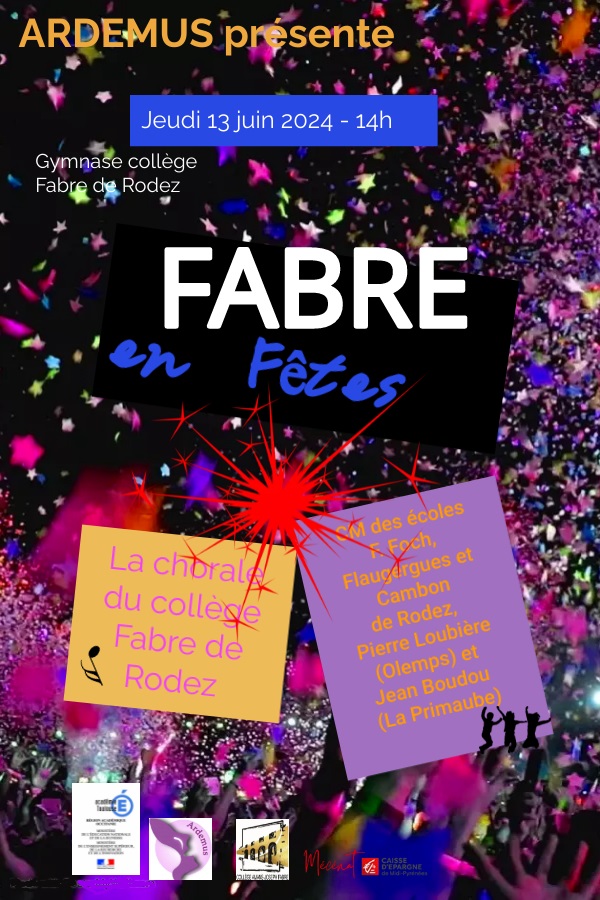 La chorale du clg Fabre/Rdz s’occupe de la fête pour les CM des CM des éc. F. Foch, Flaugergues et Cambon/rdz Rodez, P. Loubière/ Olemps &amp; J. Boudou/La Primaube. <a href="/AArdemus/">Association A.R.D.E.MU.S</a>  « dépoussière » le brise pieds en Aveyron.  #MusiqueToulouse <a href="/DAACToulouse/">DAAC Toulouse</a>