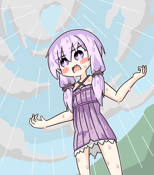 「purple hair standing」 illustration images(Latest)