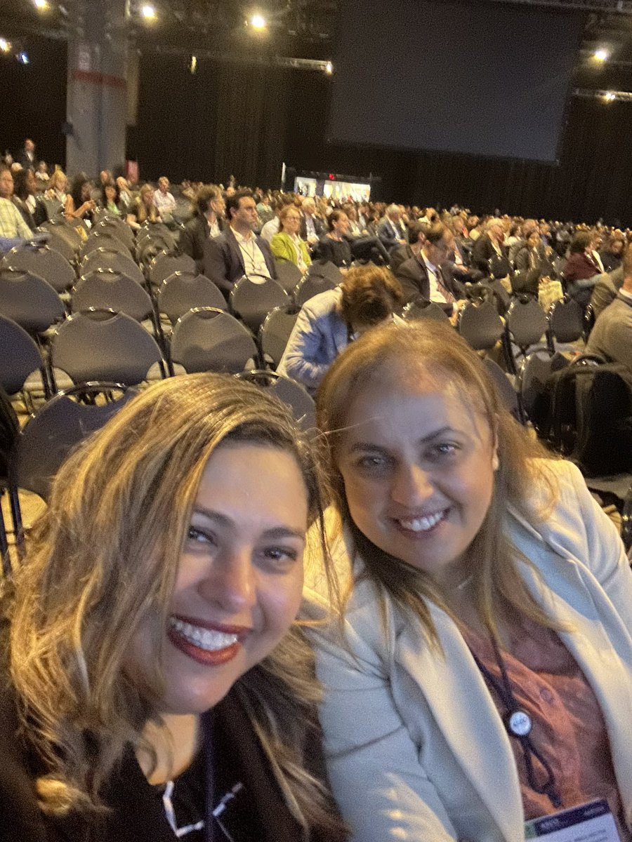 Starting the day right finally meeting <a href="/NaglaAKarimMD/">Dr. Nagla Abdel Karim</a> 😊#ASCO24