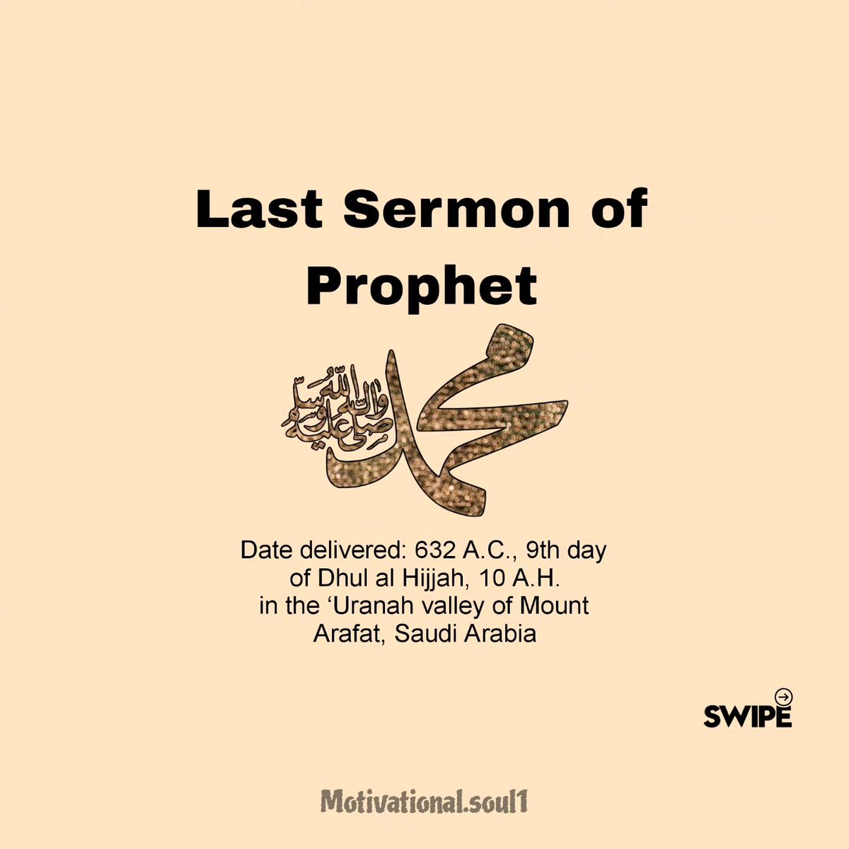 Last Sermon Of The Prophet Muhammad (ﷺ)🤍☪️

THREAD 🧵