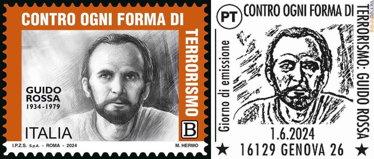 Vaccarinews's tweet image. #Operaio #sindacalista, #GuidoRossa fu ucciso dalle #Brigaterosse; oggi il #francobollo: vaccarinews.it/twnews/tw_3656…