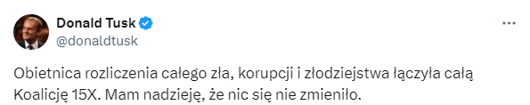 Niektórzy odbierają ten wpis, jako reakcję na coraz bardziej trzeszczącą koalicję. Ja to odbieram jako zapowiedź powołania zespołu ds. rozliczenia Romana Giertycha ws. Polnordu. A kolejni w kolejce, np. Koperciarz. Już nie takie fikołki robił 😉