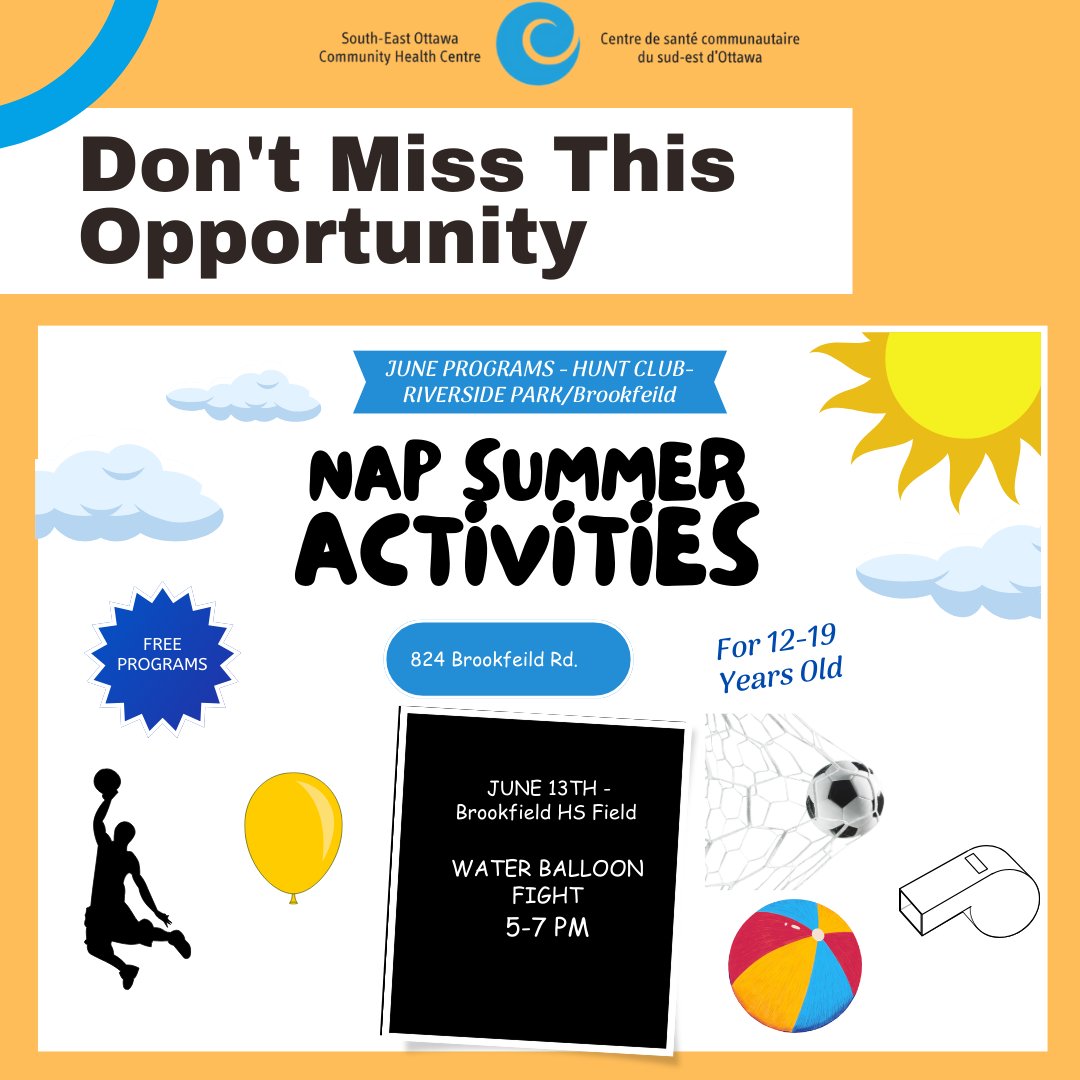 SEOYouth's tweet photo. Join us in June for some fun outdoor games and activities at 3320 Paul Anka Drive and 824 Brookfield Rd.
Hope you can join us for some fun in the sun! https://t.co/A8ZezIbOUa