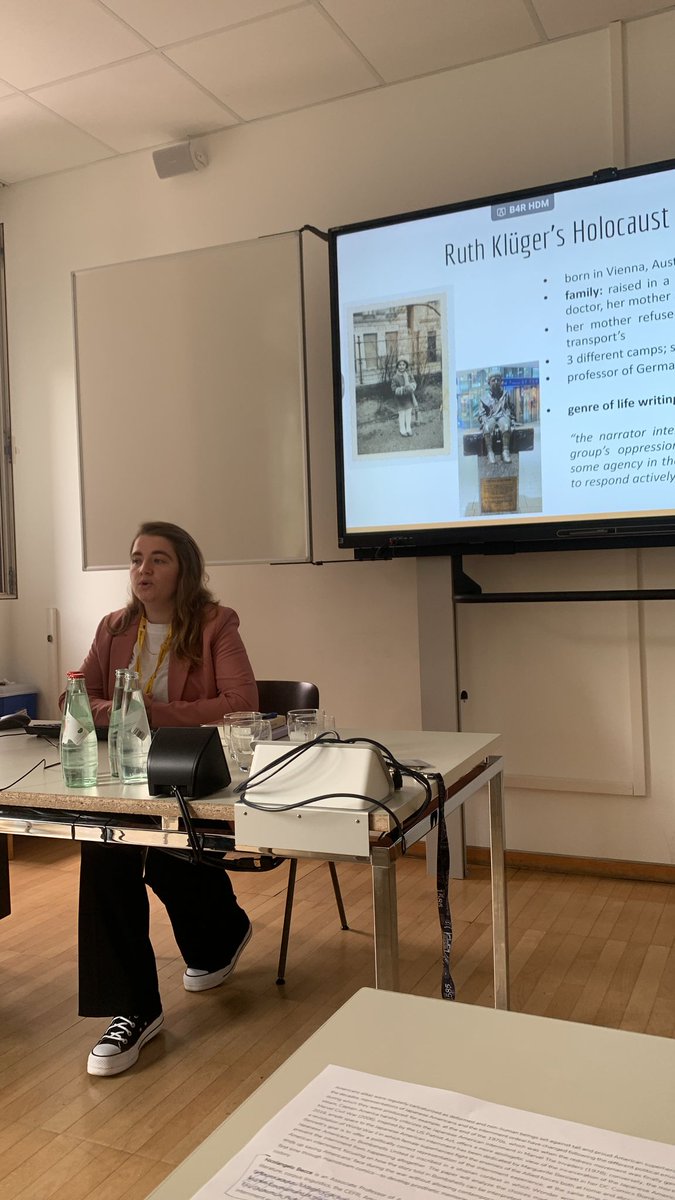 Camps_2024's tweet image. Panel #7 on Camps, WWII, &amp;amp; Literature featured:

🔸 Chair: Mirna Cobanovic 
🔸 Lena Leßlhumer 
🔸 Nicolangelo Becce 
🔸 Roberta Maierhofer

Thank you to the presenters for the enriching literary discussions! #CampsConference2024 #WWII #Literature #HolocaustStudies