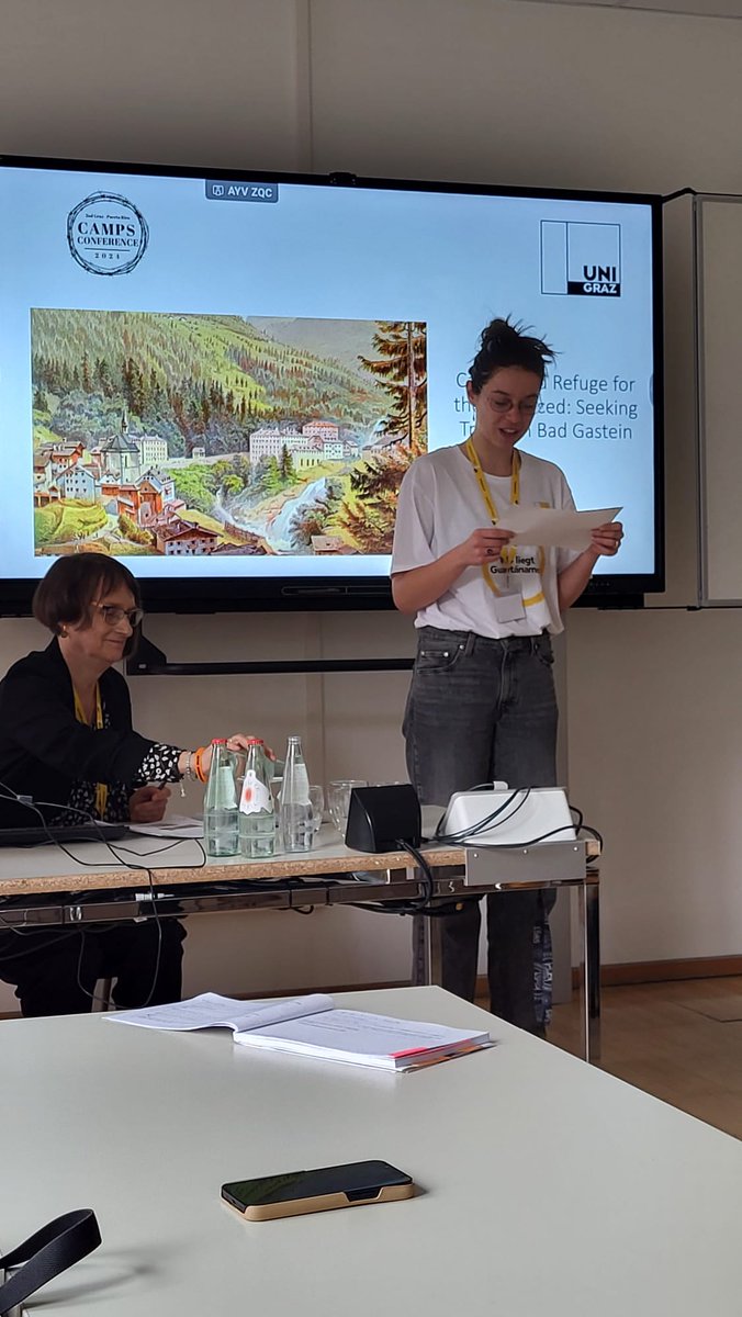 Camps_2024's tweet image. Panel #7 on Camps, WWII, &amp;amp; Literature featured:

🔸 Chair: Mirna Cobanovic 
🔸 Lena Leßlhumer 
🔸 Nicolangelo Becce 
🔸 Roberta Maierhofer

Thank you to the presenters for the enriching literary discussions! #CampsConference2024 #WWII #Literature #HolocaustStudies