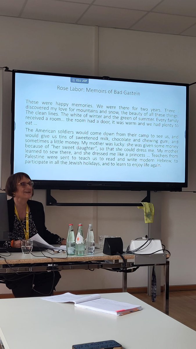 Camps_2024's tweet image. Panel #7 on Camps, WWII, &amp;amp; Literature featured:

🔸 Chair: Mirna Cobanovic 
🔸 Lena Leßlhumer 
🔸 Nicolangelo Becce 
🔸 Roberta Maierhofer

Thank you to the presenters for the enriching literary discussions! #CampsConference2024 #WWII #Literature #HolocaustStudies