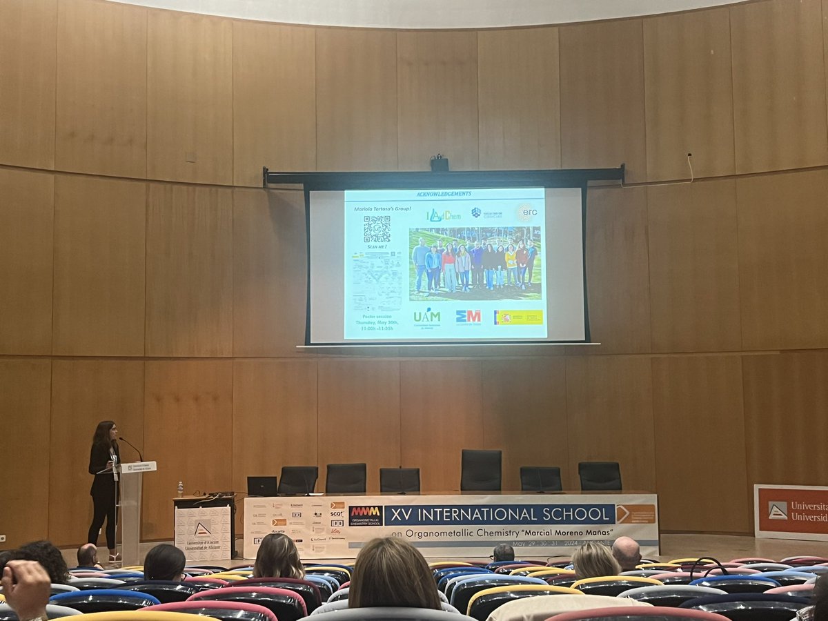 Blanca Lozano (@blozanofabuel) on Twitter photo It was a real pleasure sharing our chemistry in <a href="/ISOC_MMM_2024/">ISOC-MMM-2024</a>. Looking forward to come back next year.
<a href="/TortosaLab/">Mariola Tortosa</a> It was a real pleasure sharing our chemistry in <a href="/ISOC_MMM_2024/">ISOC-MMM-2024</a>. Looking forward to come back next year.
<a href="/TortosaLab/">Mariola Tortosa</a>