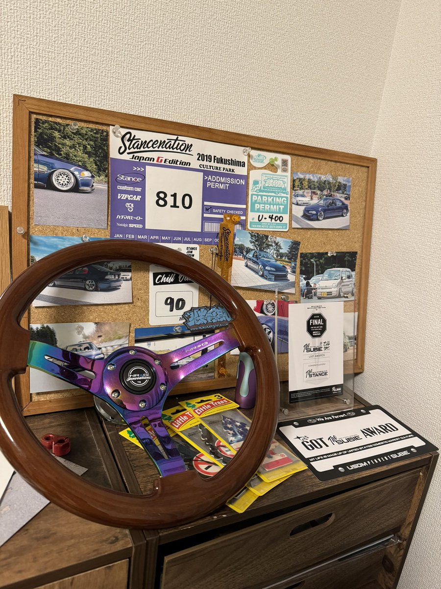 ギリギリでディスクの色気に入らなくてバラして塗って貰って、キャンバーも触ってトー調整し直して…1人だったらとても追いつかなかった…周りの人に手伝って貰って出来る事で形に出来た😿写真撮ってくれていた方もいてくれてありがとうございます🙇‍♂️自分1人のアワードでは無い事これからも忘れません😭