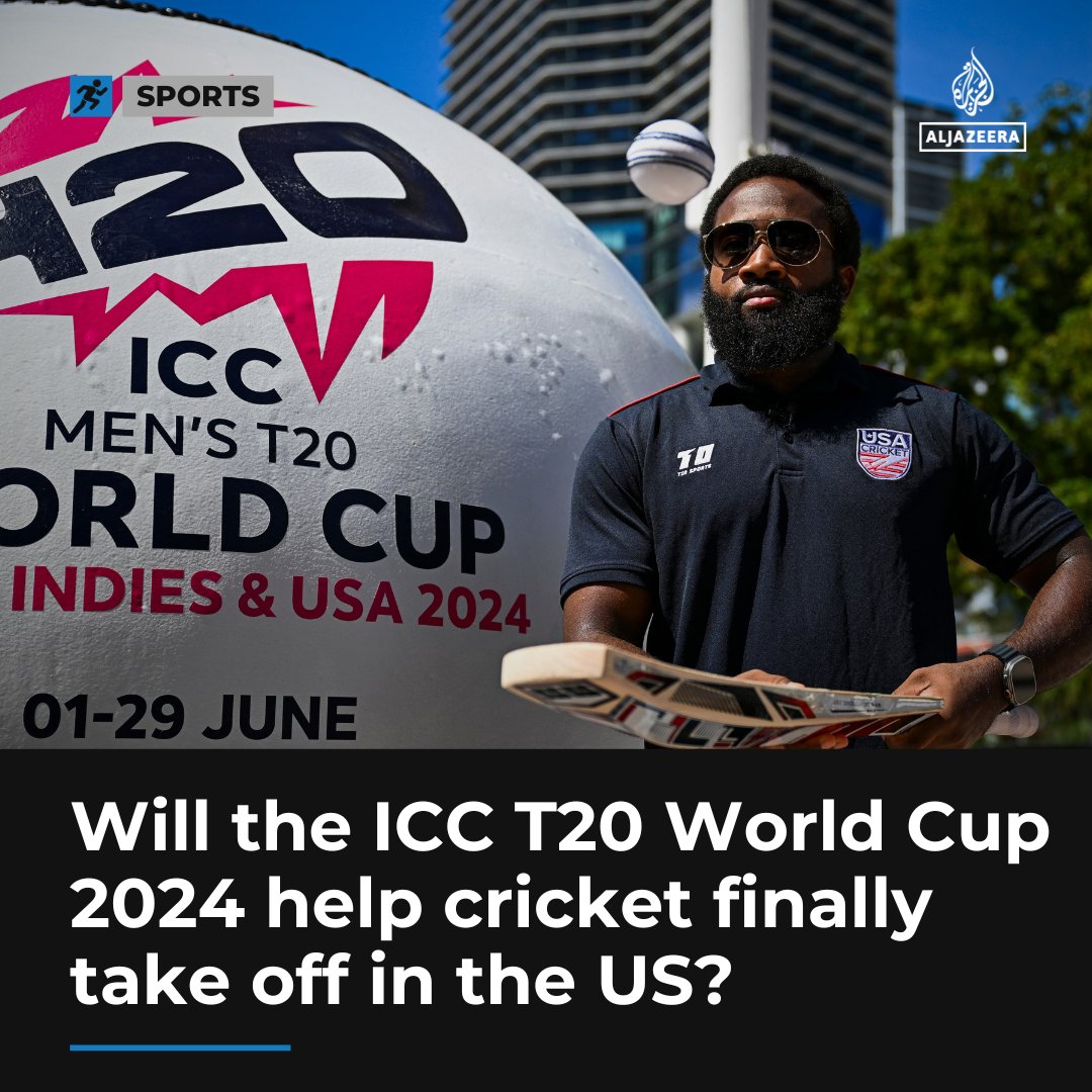 Cricket has been historically unsuccessful in winning over the US, so how can the T20 World Cup help flip the script? aje.io/hh76tj