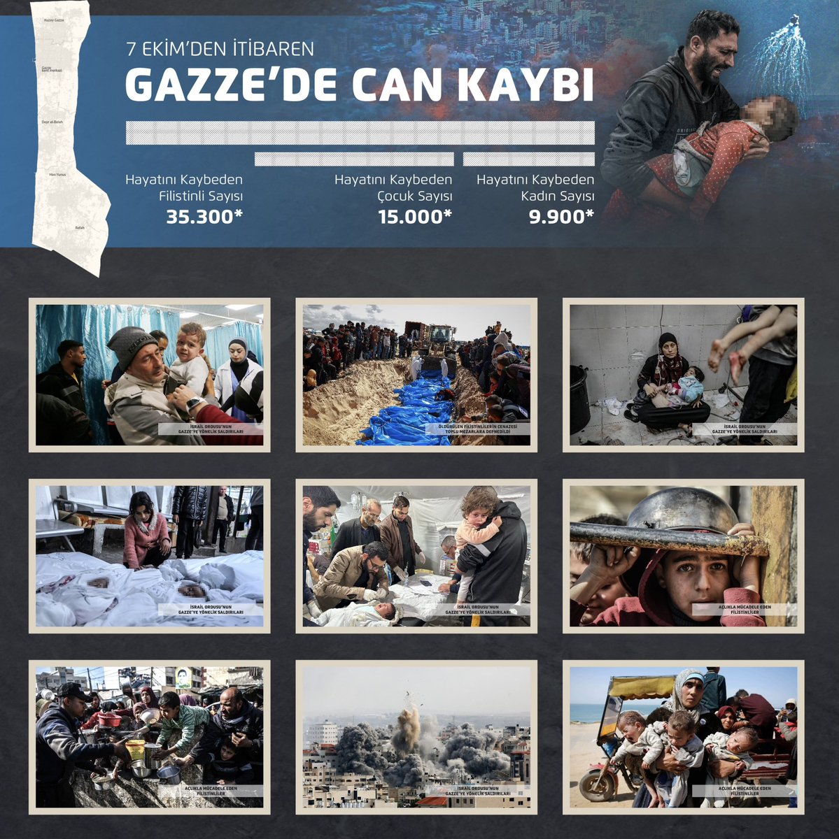Genel Başkanımız ve Cumhurbaşkanımız Sayın <a href="/RTErdogan/">Recep Tayyip Erdoğan</a>’ın dediği gibi: 

“Tayyip Erdoğan olarak tek başıma kalsam dahi Allah ömür verdikçe Filistin mücadelesini savunmaya, mazlum Filistin halkının sesi olmaya devam edeceğim, devam edeceğiz.” 

#76YıllıkZulüm