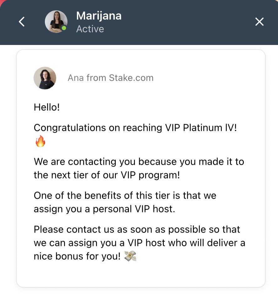 after 3 years we’ve finally hit it, plat 4 on <a href="/Stake/">Stake.com</a> 🤗

$25 to 2 random people in the comments