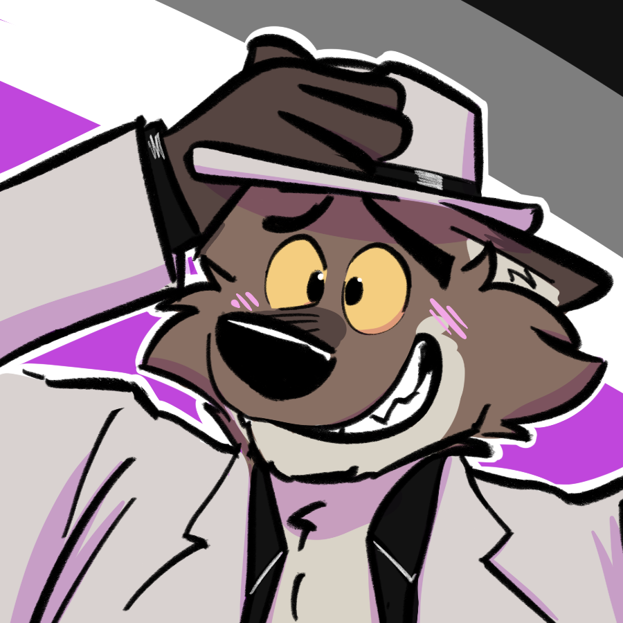 It’s #ToonJune! Day one is “favourite cartoon character” so have an ace-pride Mr. Wolf