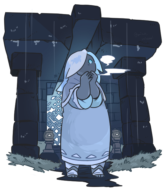 「blue hair rain」 illustration images(Latest)