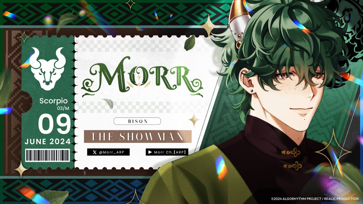 Morr_ARP's tweet photo. “ The Showman “ 

-สองมือล้วงเท้า สองกระเป๋าก้าวเข้ามา- 

Debut Waiting Room: https://t.co/3cqOxAQ242

 #MorrARP #ScorpioARP #VtuberTH #ARProject https://t.co/OzL3M1rKJc