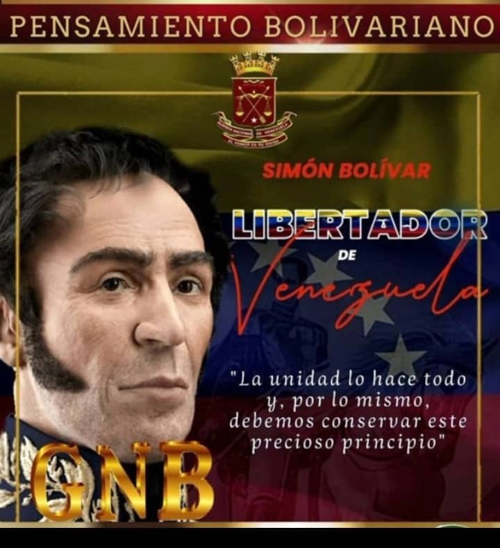 #01JUN Buenos días Venezuela 🇻🇪 iniciando el mes con un pensamiento revoluciónario de nuestro padre de la patria grande, Simón Bolivar🇻🇪.
