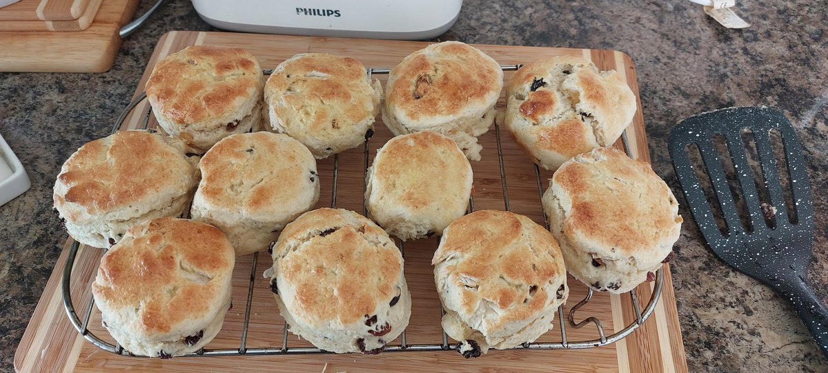 Scones made mmmmm #scones