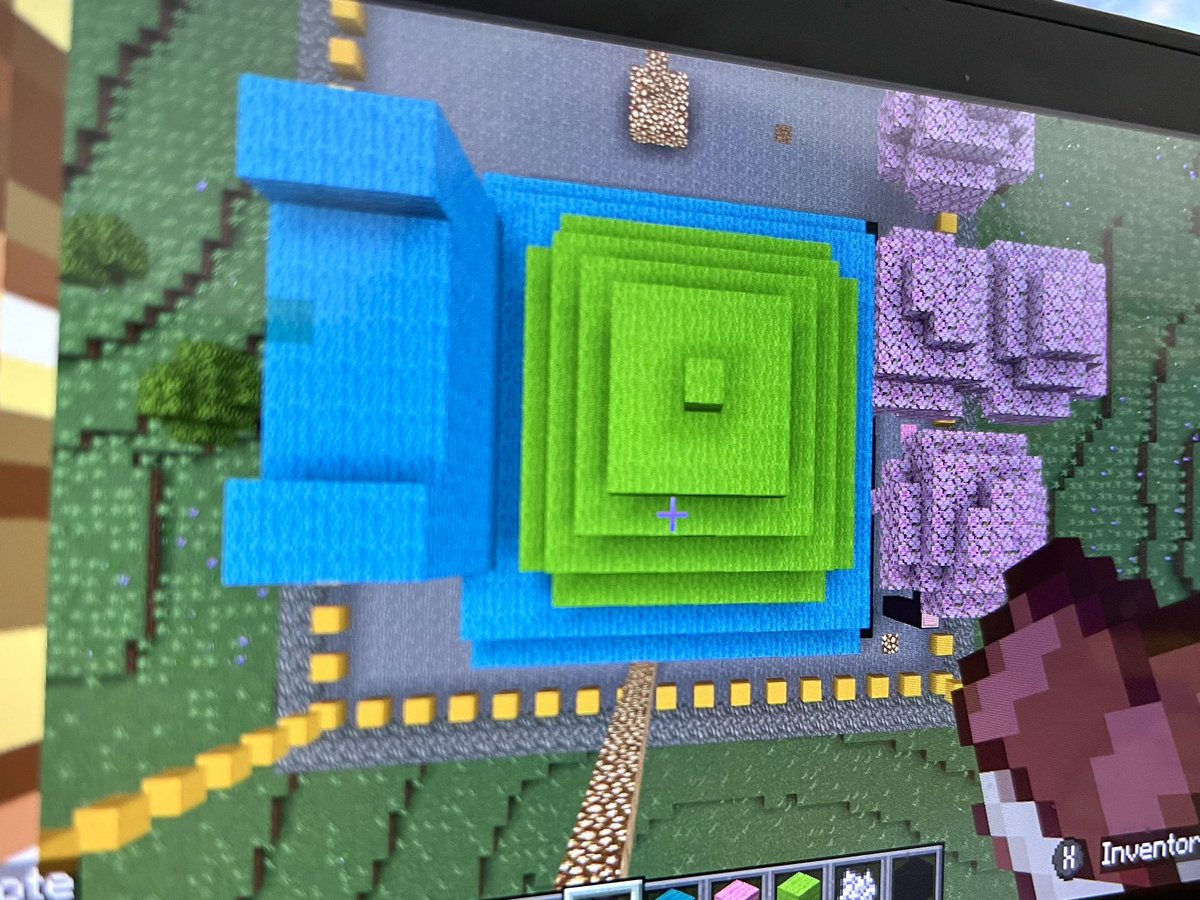 wurdsmyth's tweet photo. Here is my daughter Flo’s submisson for the Minecraft Monument Challenge. She’s built The Monument of Saur - a Bulbasaur statue surrounded by blossoming cherry trees!
#minecraftmonument https://t.co/xsad3qbumQ