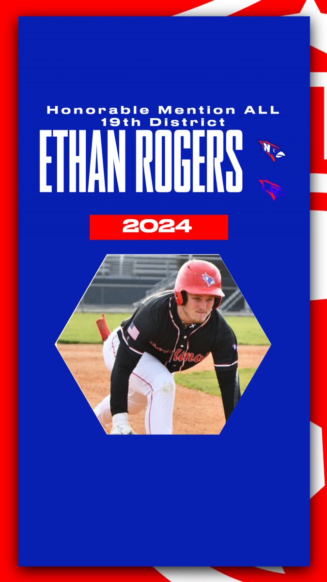 NCbaseballman's tweet photo. Congratulations to our All 19th District Honorable Mention Selections for the 2024 season. @EthanRog24 @austinbalog1 @NelsonCoHSAthl1 https://t.co/T8NSnF33n2