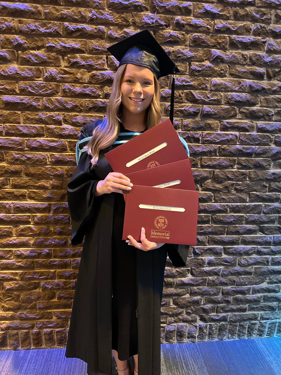 Yesterday was a very exciting day as I got to attend my first convocation after three degrees! 🎓❤️#mungrad2024 <a href="/MemorialU/">Memorial University</a>