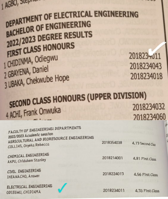 OdiegwuChi54733's tweet photo. Best Graduating Student, Electrical Engineering, Nnamdi Azikiwe University. 

To God be the Glory and Honor✨🙏 https://t.co/lx9sjcagTb