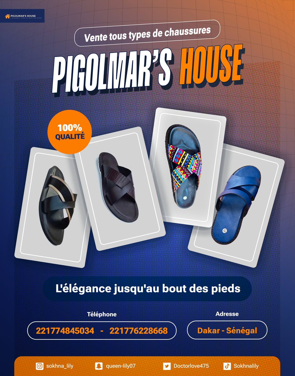 C’est bientôt la tabaski in sha Allah alors n’hésitez pas à me contacter pour vos chaussures. Sagncé beu rafet sole say pigolmar you nice warna meune na nek kay! Je compte sur vous pour faire fructifier mon business alors faites pas flop 🥹 Prix: 15.000f RT APPRÉCIÉ 🙏🏽