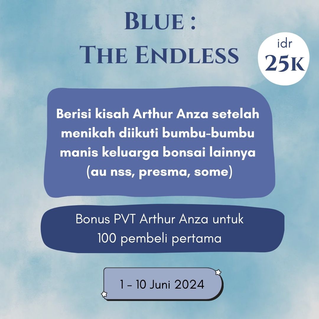 illeraxs's tweet photo. OPEN PRE-ORDER PDF 📍

— pre-order PDF Blue : The Endless
🗓️ 1-10 Juni 2024
💰 : Rp. 25.000

Detail pembayaran dan link pemesanan : 
🔗https://t.co/S5uj8qaisZ

Baca deskripsi dengan benar sebelum memesan. https://t.co/3VlqwVnysa