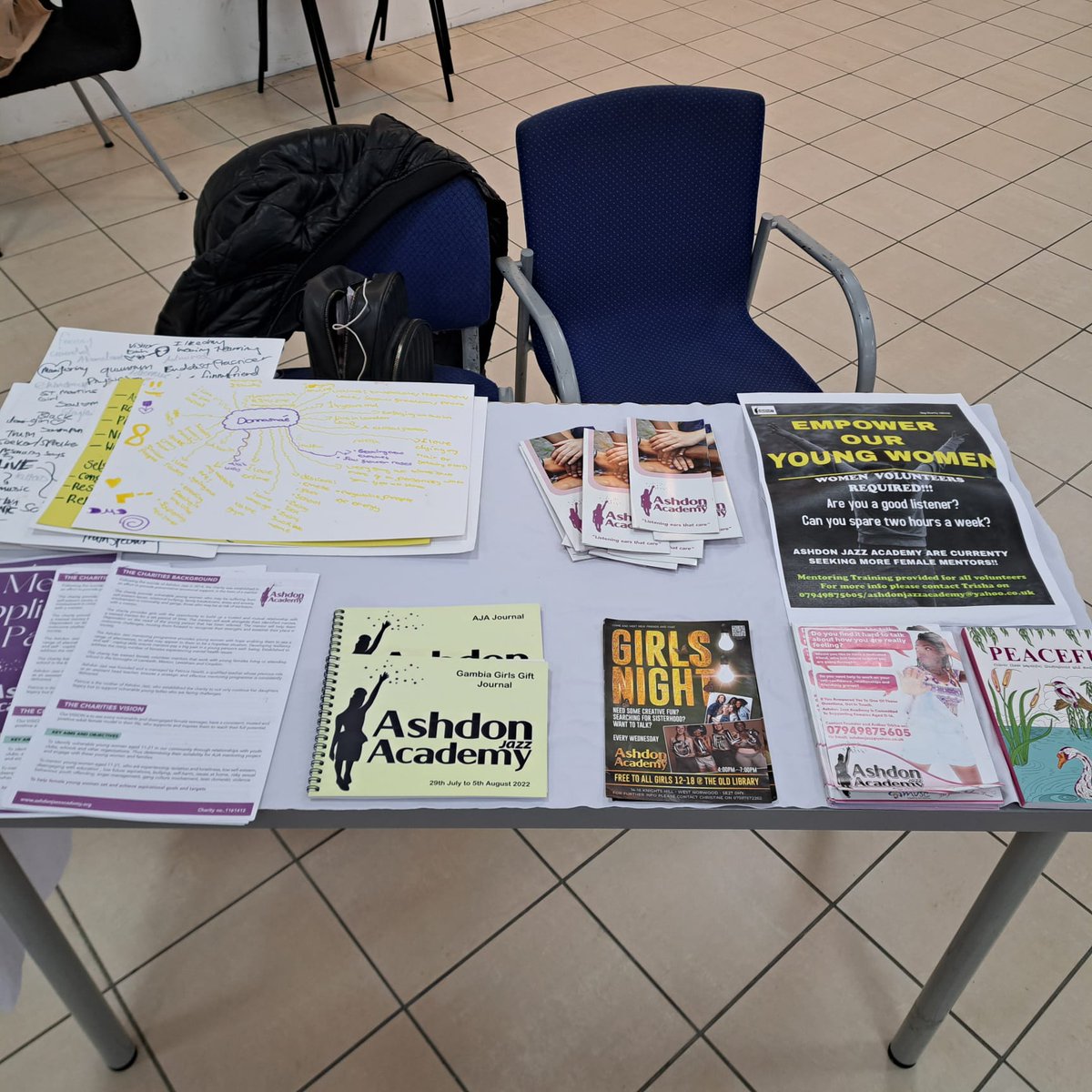 In recognition of Menstruation Health Day. AJA are in Croydon Centrale, promoting our services and recruiting for volunteers