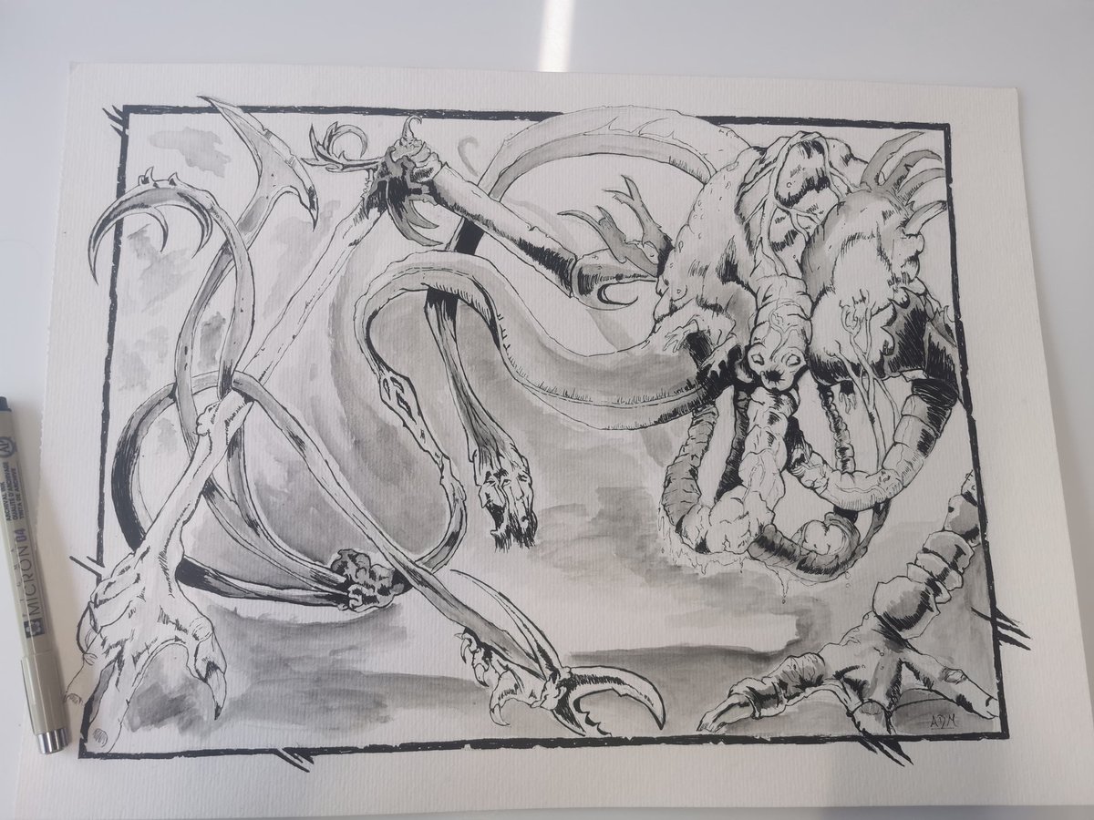 AegionRiven's tweet photo. #werewolftheapocalypse #nightmare #perdicion #art #handmade #hombreloboapocalipsis https://t.co/opVRW2dREs