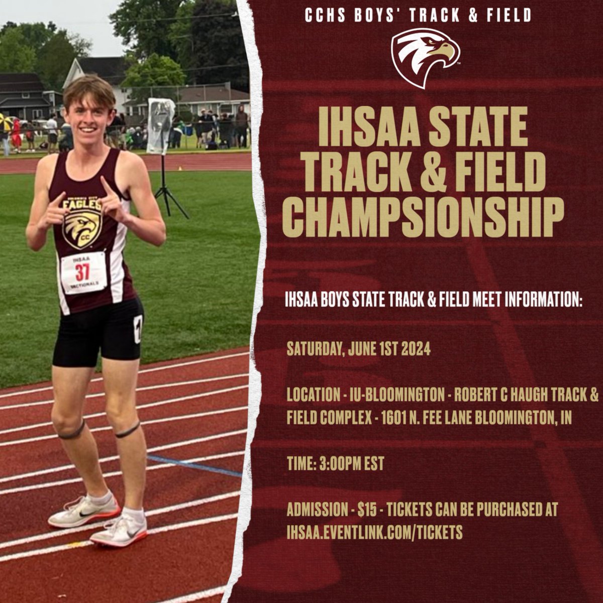 Best of Luck to Marcus Ridge today!