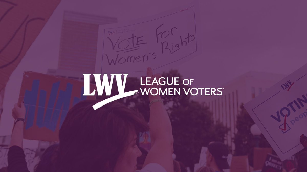 LWV's tweet photo. To achieve the League's vision of a democracy where every person has the desire, the right, the knowledge, and the confidence to participate, LWV advocates on issues like voting rights as well as “urgent issues." Learn more about our work: https://t.co/45sFr4fjHb https://t.co/yq8PHMjTd0