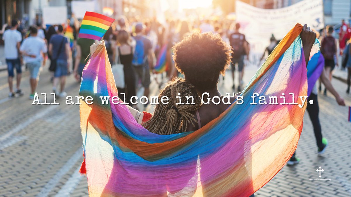 Jesus welcomed all, and so do we. This Pride Month, join us in celebrating the diversity of God's creation and show unconditional love to our LGBTQ+ friends and family. #ChristianWelcome #PrideMonth #GodsChildren #FaithAndLove