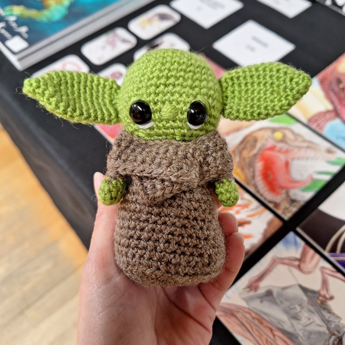 art_phoenixgray's tweet photo. My new assistant for the weekend! π
Had a brief break from managing my table at Maybugs to visit Fibre Fest in Eastbourne's Enterprise Centre.
Thank you Jades Diamond Crochet for Grogu... he is going to a good home in a galaxy far, far away. ππ
#fibrefest #eastbourne https://t.co/4Lc9pKuyp8
