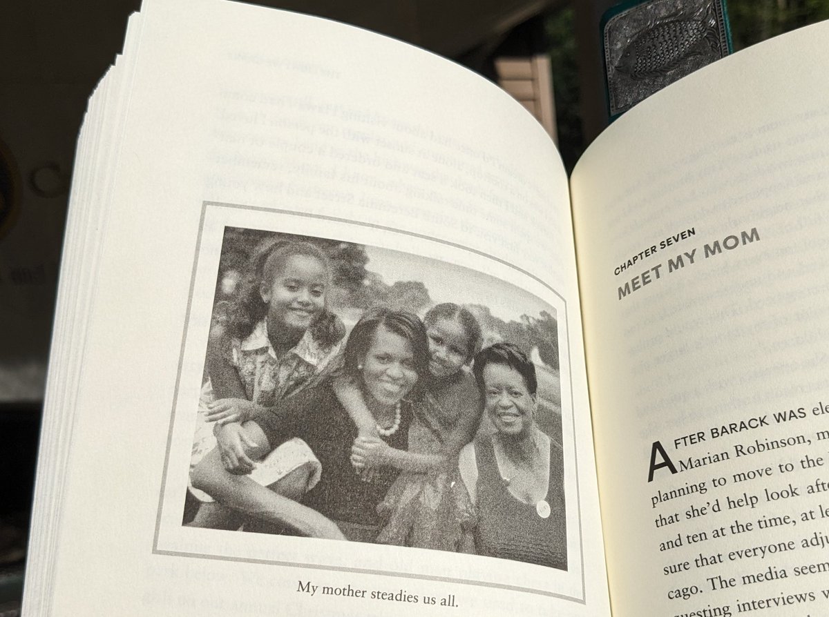 ❤️May <a href="/MichelleObama/">Michelle Obama</a> feel the gratitude of all Americans for how the First Granny served + grounded us AS A NATION. Marian's wisdom + hands-off, selfless, modest modeling + common sense are shared in MB's excellent book, #TheLightWeCarry. It channels Marian's strength. It shines.