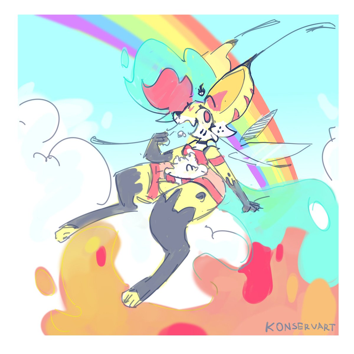 happy pride month 🌈🏳️‍🌈💫 #helluvaboss #beelzebub