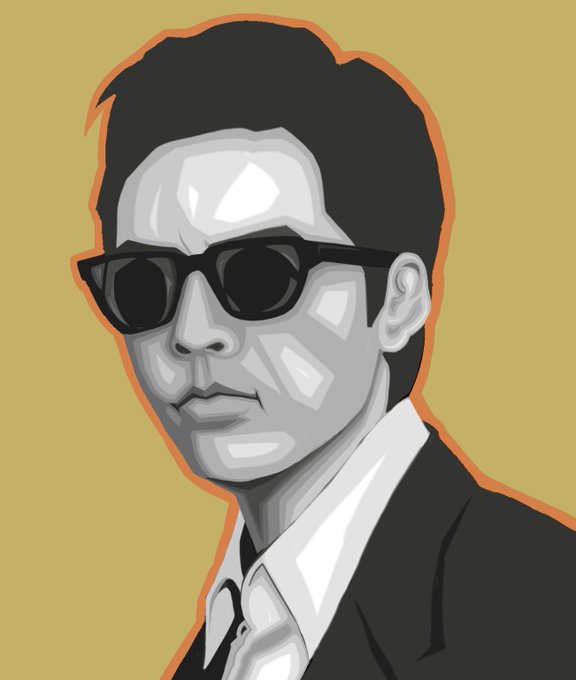 「male focus sunglasses」 illustration images(Latest)
