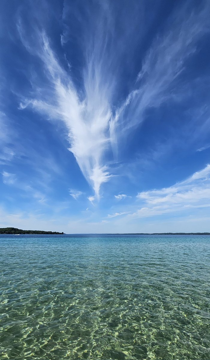 View out on Torch Lake in Northern Michigan from yesterday