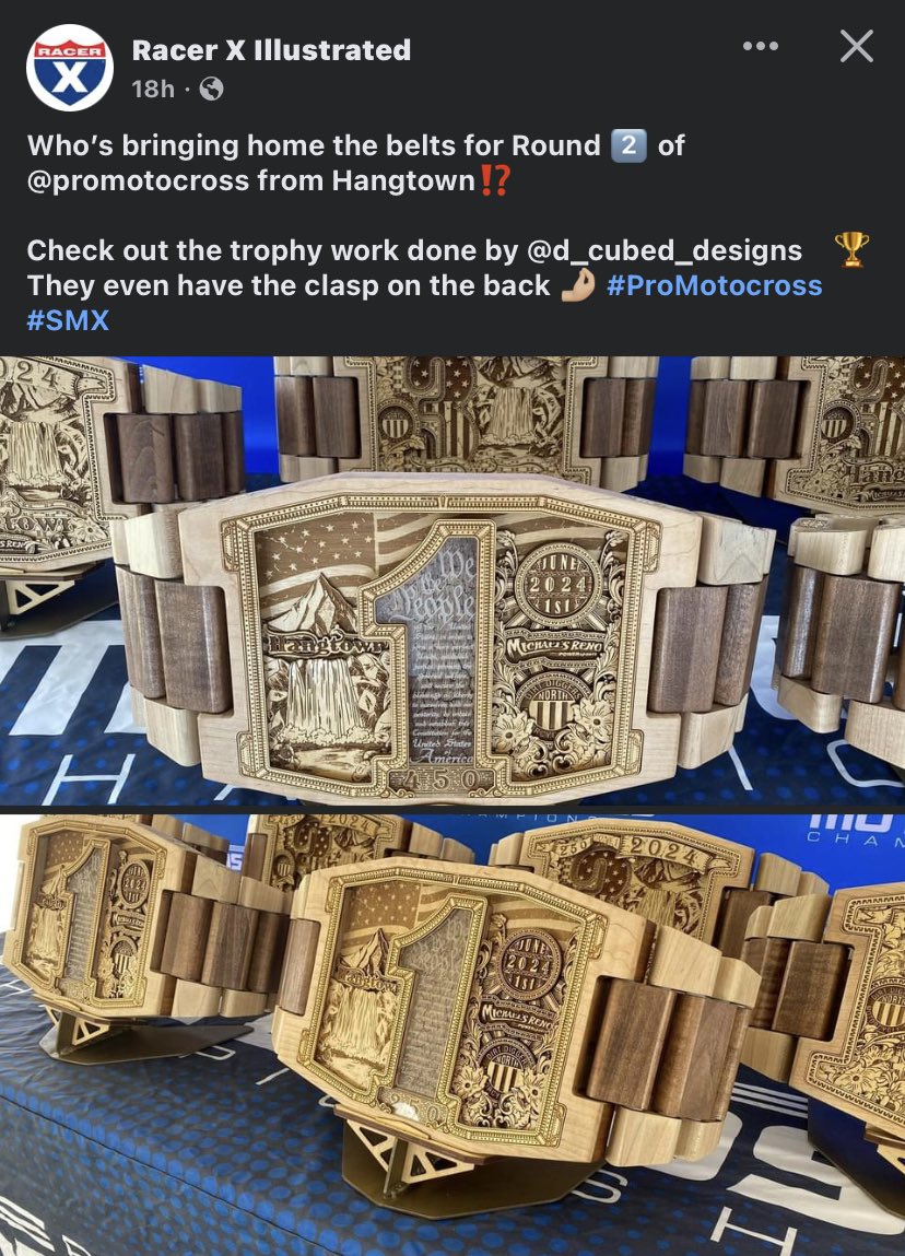 FunkyChicken251's tweet photo. These are cool as hell. Petition to give motocross champions title belts like UFC starts today ‼️ https://t.co/Tqffn3yryo