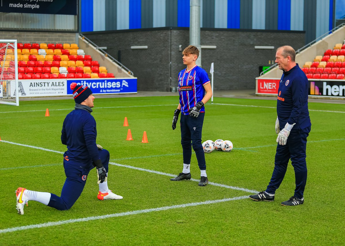 Both Harry &amp; Freddy have also trained reguarly with the Wanderers first team during the National League season's, with second year student Freddy gaining experience in Combined Counties senior football as well this past year

#Academy 🔴⚪