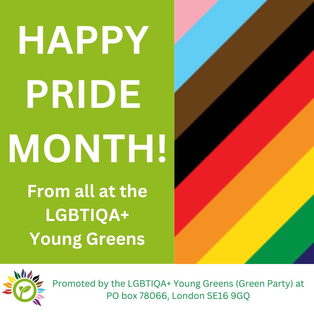 Happy Pride Month! The Young Greens remain proud to support *everyone* in the LGBTIQA+ community. We don't pick, we don't choose - and neither should the government.