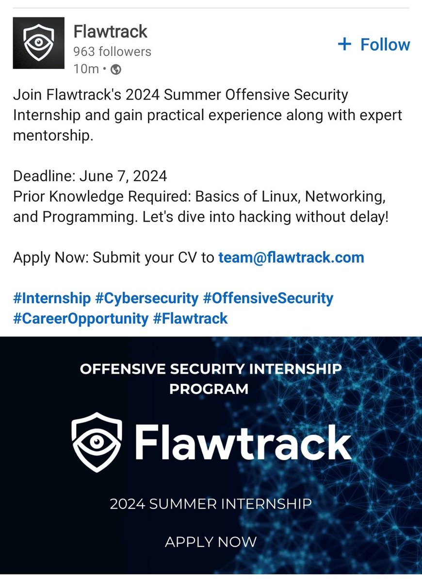 سلام عليكم 
في pentest intern بتاعة احد الاصدقاء المحترمين الشاطرين 

يٌنصح ان الناس تقدم فيها