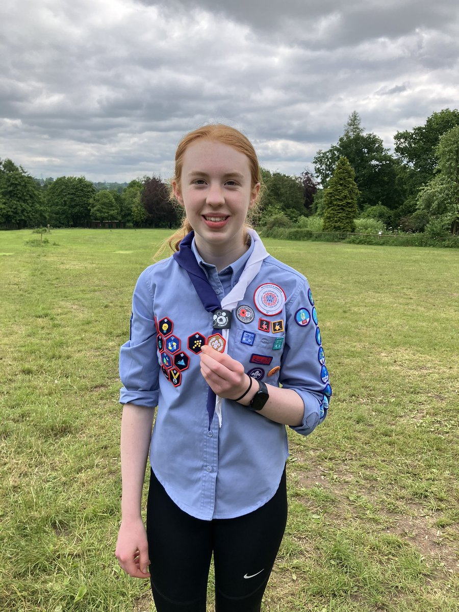So proud of Bethany, who has achieved her Chief Scout’s Gold Award.  She has been volunteering with 4-6year old Squirrel’s for 18 months, hiked more miles than we can count & clocked up 50 nights away. #Lifeskills #volunteersmakeadifference 
#SeaScouts @CheshireScouts