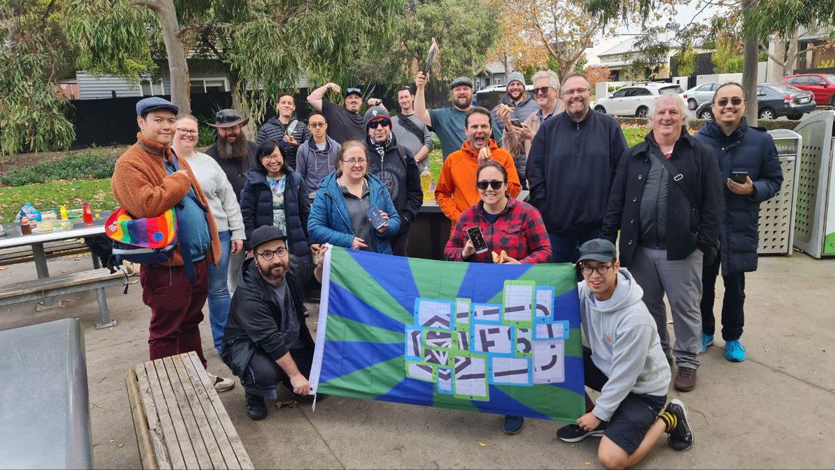 ChatSpud's tweet photo. June FS for Melbourne!
A fun day in Yarraville with lots of missions and game play with some great company.
Thanks for coming along!
❤💚💙💛💙💚❤ 
#ingress #IngressFS @ingress @FevGames @NianticLabs #IngressMelb
@redfactionagent https://t.co/BAjBB1KJTW