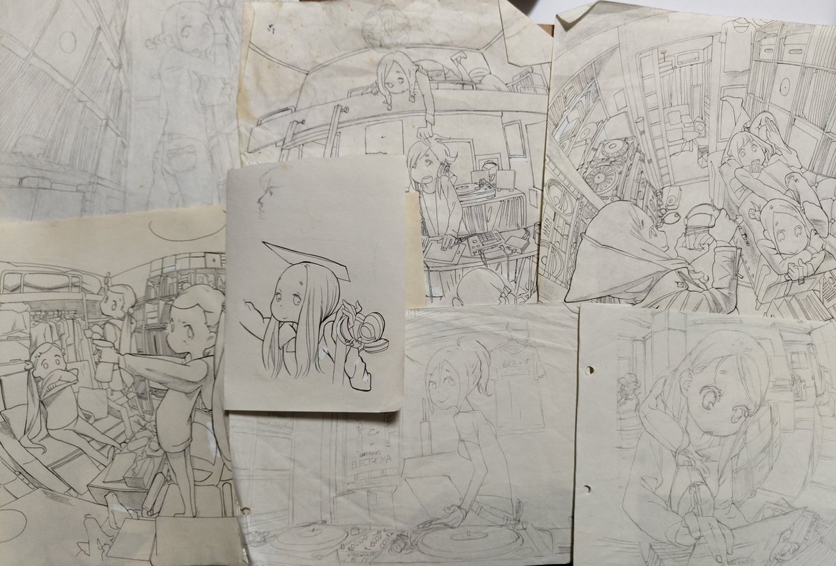 個展、キャリア的にはこのへんも展示した方がいいのやもしれんがあまりにボロい。(ので、今回は漫画家以降に絞ります…) 