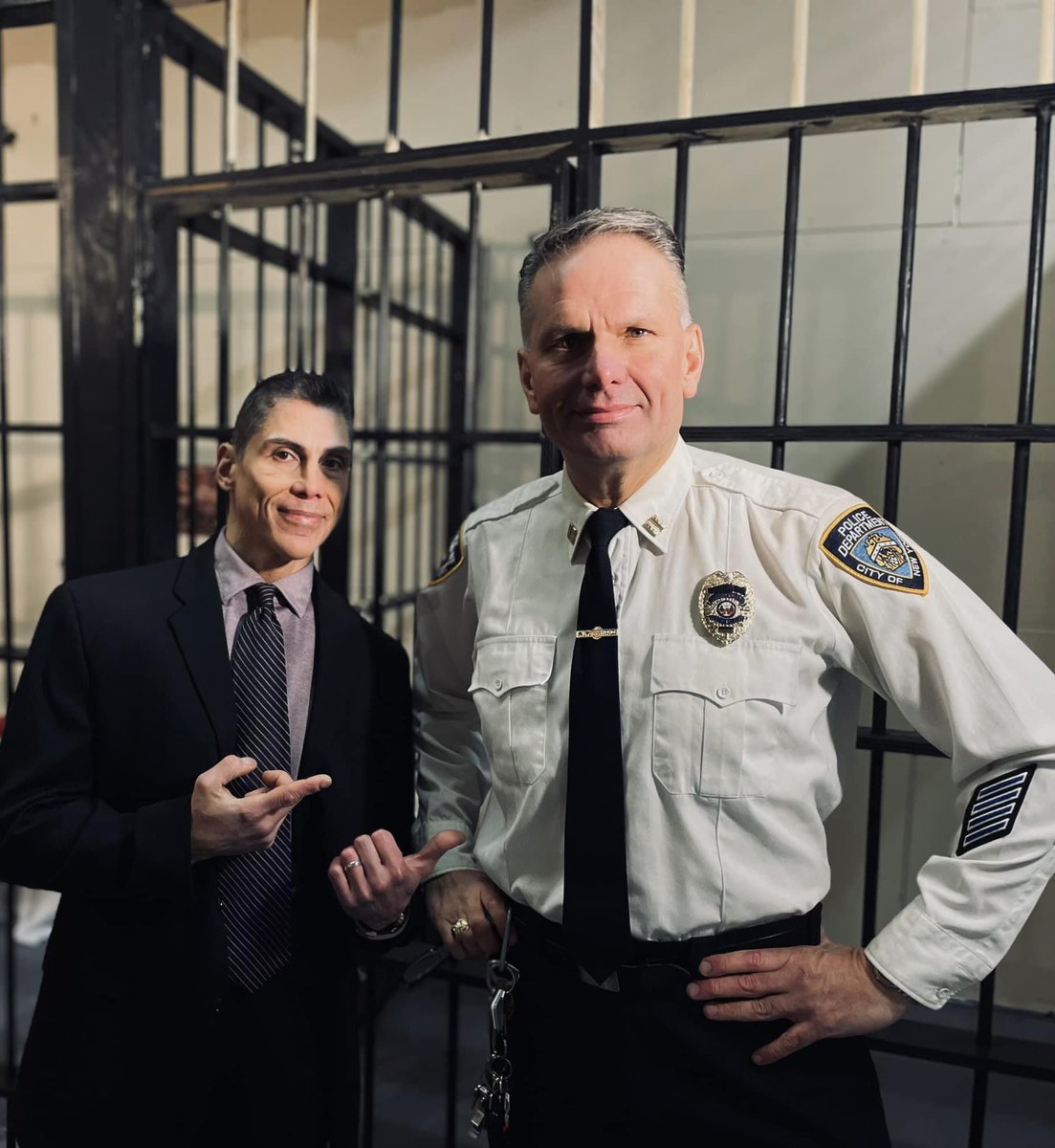TommyBayiokos's tweet photo. Glad to be returning as Captain Browning, 2 more scenes at NYC locations. ~ Fantastic! …..🎬✨ #FeatureFilm #ShortToLongFilm #ActorNYC #JailHouseTherapist #FilmFestival @Backstage https://t.co/MtMrG2TgIz