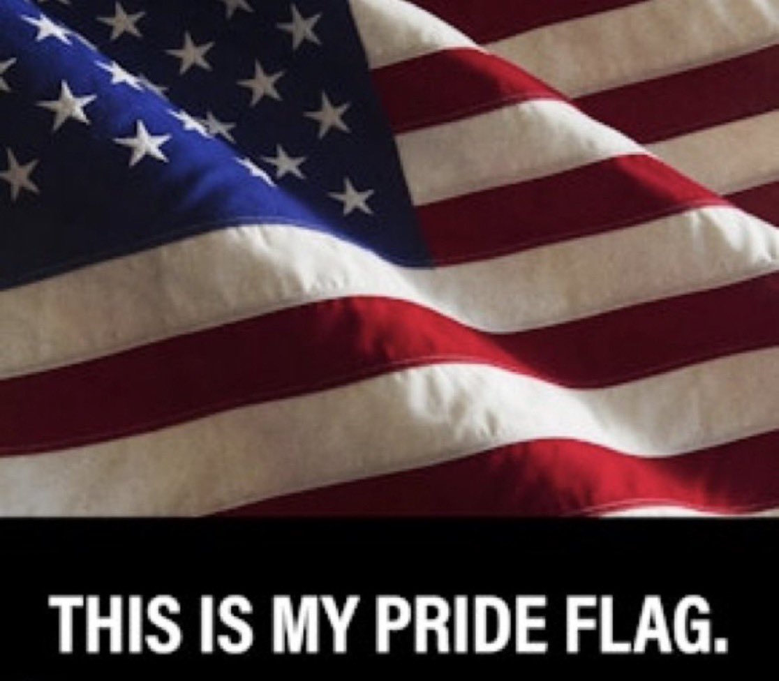 The1776Warriors's tweet photo. My Pride Flag 🇺🇸 #IWillStand https://t.co/ICWIQ9P4Ip